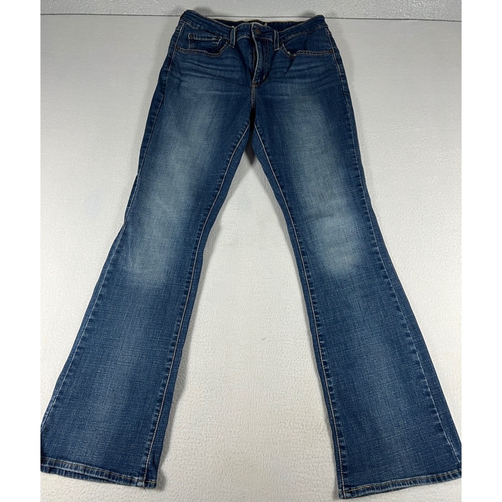 Levi's 725 High Rise Bootcut Jeans Womens 31 Blue Excellent WaterLess Stretch
